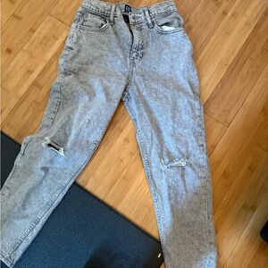 Girls Gray Distressed GAP Jeans